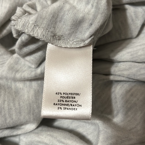 Ann Taylor Long Sleeve Heather Gray Boatneck Shirt Size XS - Picture 6 of 7